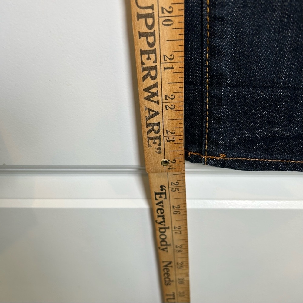 American Eagle‎ Artist Crop Denim Women's Dark Blue Jeans Size 0 - Picture 7 of 8